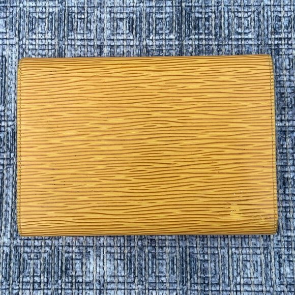 Vintage Louis Vuitton Wallet Epi Leather Etui Papier Porte Tresor Made France - Picture 10 of 12